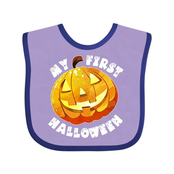 Inktastic My 1st Halloween Cute Pumpkin Boys or Girls Baby Bib