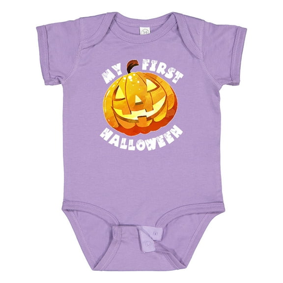 Inktastic My 1st Halloween Cute Pumpkin Boys or Girls Baby Bodysuit