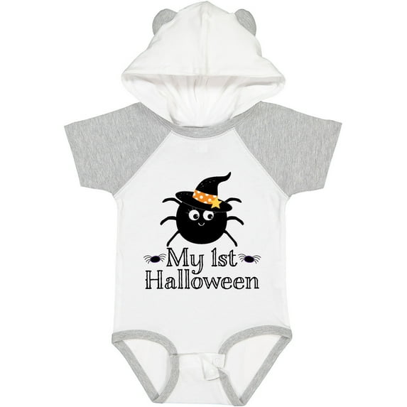 Inktastic My 1st Halloween Witch Spider Boys or Girls Baby Bodysuit