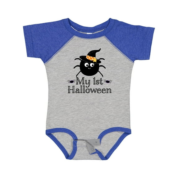 Inktastic My 1st Halloween Witch Spider Boys or Girls Baby Bodysuit
