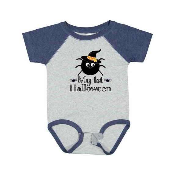 Inktastic My 1st Halloween Witch Spider Boys or Girls Baby Bodysuit