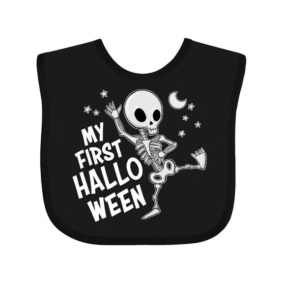 Inktastic My 1st Halloween with Dancing Skeleton Boys or Girls Baby Bib