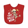 thumbnail image 1 of Inktastic My 1st Halloween with Dancing Skeleton Boys or Girls Baby Bib, 1 of 4
