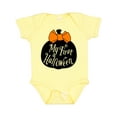 thumbnail image 1 of Inktastic My 1st Halloween with Pumpkin and Orange Bow Boys or Girls Baby Bodysuit, 1 of 5