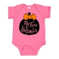 thumbnail image 1 of Inktastic My 1st Halloween with Pumpkin and Orange Bow Boys or Girls Baby Bodysuit, 1 of 5