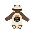 thumbnail image 1 of Inktastic My 1st Halloween with Pumpkin and Orange Bow Boys or Girls Long Sleeve Baby Bodysuit, 1 of 5