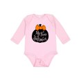 thumbnail image 1 of Inktastic My 1st Halloween with Pumpkin and Orange Bow Boys or Girls Long Sleeve Baby Bodysuit, 1 of 5