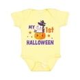 thumbnail image 1 of Inktastic My 1st Halloween with Unicorn Witch Girls Baby Bodysuit, 1 of 5