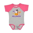 thumbnail image 1 of Inktastic My 1st Halloween with Unicorn Witch Girls Baby Bodysuit, 1 of 5