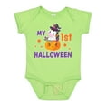thumbnail image 1 of Inktastic My 1st Halloween with Unicorn Witch Girls Baby Bodysuit, 1 of 5