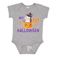 thumbnail image 1 of Inktastic My 1st Halloween with Unicorn Witch Girls Baby Bodysuit, 1 of 5