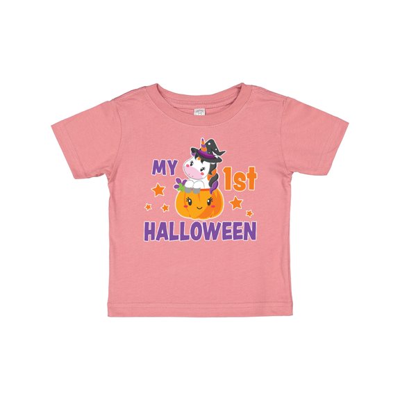 Inktastic My 1st Halloween with Unicorn Witch Girls Baby T-Shirt