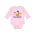 thumbnail image 1 of Inktastic My 1st Halloween with Unicorn Witch Girls Long Sleeve Baby Bodysuit, 1 of 5