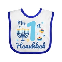 Inktastic My 1st Hanukkah Baby Boys or Girls Baby Bib
