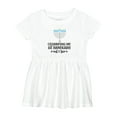 thumbnail image 1 of Inktastic My 1st Hanukkah Celebration Girls Baby Dress, 1 of 5