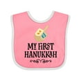 thumbnail image 1 of Inktastic My 1st Hanukkah Dreidel Boys or Girls Baby Bib, 1 of 4