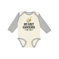thumbnail image 1 of Inktastic My 1st Hanukkah Dreidel Boys or Girls Long Sleeve Baby Bodysuit, 1 of 5