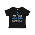 thumbnail image 1 of Inktastic My 1st Hanukkah Dreidels in Blue with Star of David Boys or Girls Toddler T-Shirt, 1 of 5