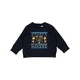 thumbnail image 1 of Inktastic My 1st Hanukkah Sweater Style Design Menorah and Dreidels Baby Sweatshirt, 1 of 4