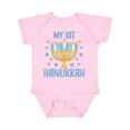 thumbnail image 1 of Inktastic My 1st Hanukkah with Menorah and Stars Boys or Girls Baby Bodysuit, 1 of 5