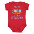thumbnail image 1 of Inktastic My 1st Hanukkah with Menorah and Stars Boys or Girls Baby Bodysuit, 1 of 4