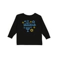 thumbnail image 1 of Inktastic My 1st Hanukkah with Menorah and Stars of David Boys or Girls Long Sleeve Toddler T-Shirt, 1 of 5