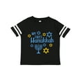 thumbnail image 1 of Inktastic My 1st Hanukkah with Menorah and Stars of David Boys or Girls Toddler T-Shirt, 1 of 5