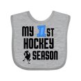 thumbnail image 1 of Inktastic My 1st Hockey Season Boys Baby Bib, 1 of 4