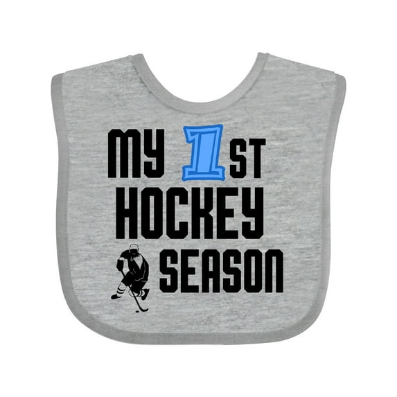 Inktastic My 1st Hockey Season Boys Baby Bib