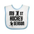 thumbnail image 1 of Inktastic My 1st Hockey Season Boys Baby Bib, 1 of 4