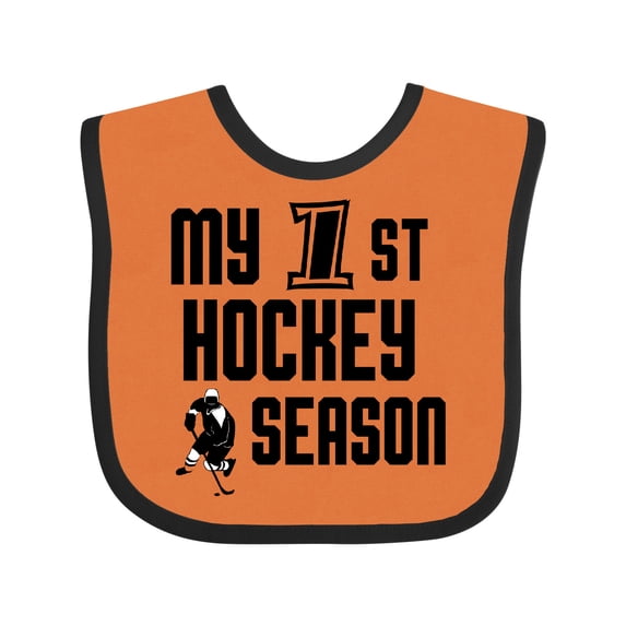 Inktastic My 1st Hockey Season Boys Baby Bib