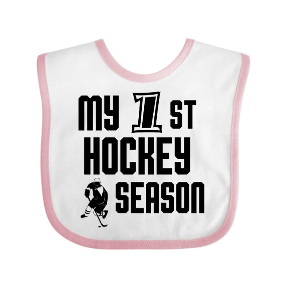 Inktastic My 1st Hockey Season Boys Baby Bib