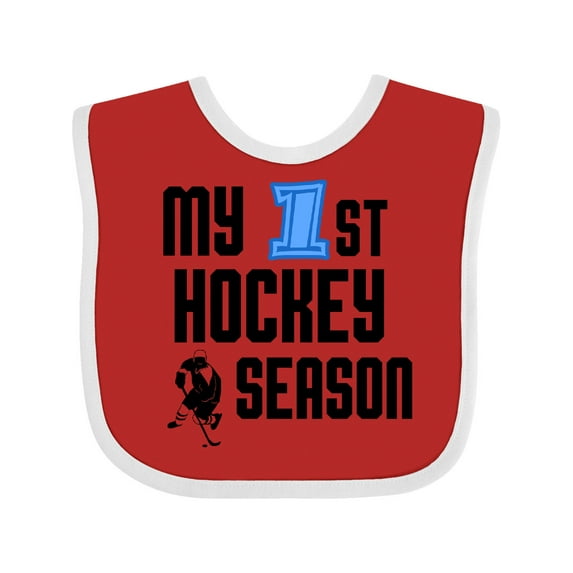 Inktastic My 1st Hockey Season Boys Baby Bib