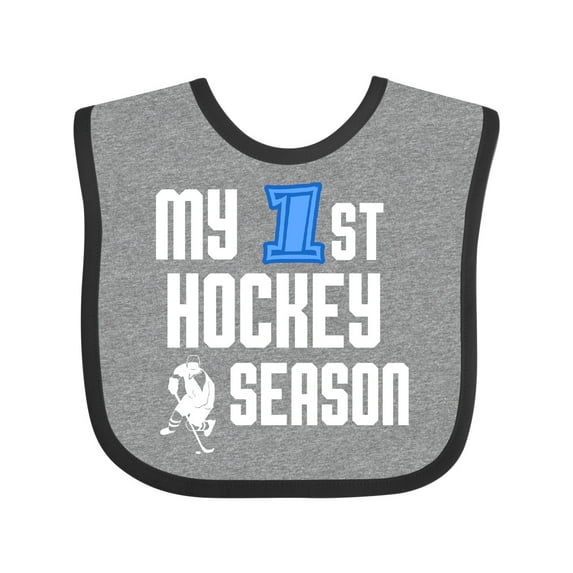 Inktastic My 1st Hockey Season Boys Baby Bib