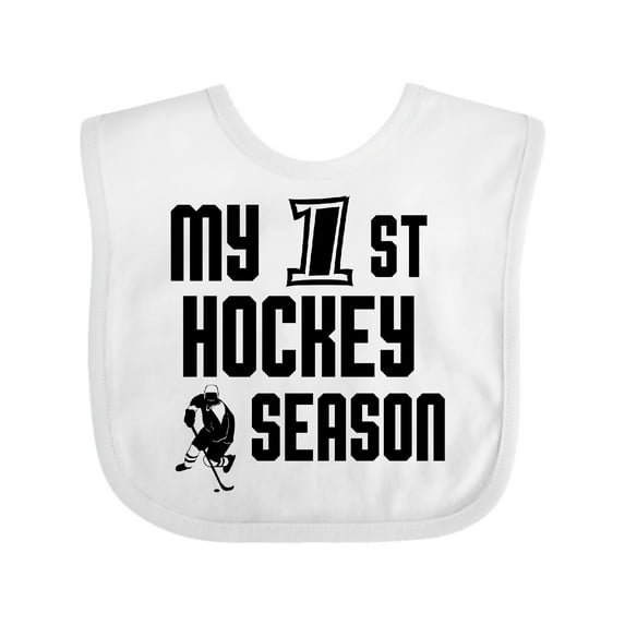 Inktastic My 1st Hockey Season Boys Baby Bib