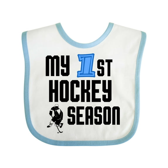 Inktastic My 1st Hockey Season Boys Baby Bib