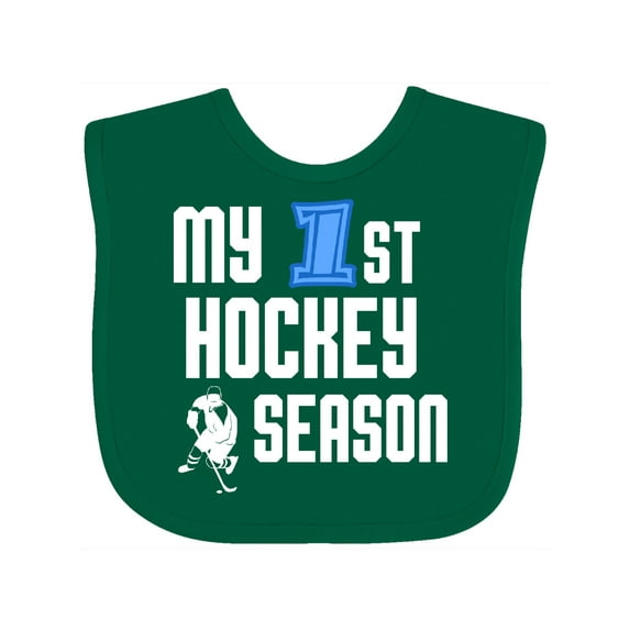 Inktastic My 1st Hockey Season Boys Baby Bib