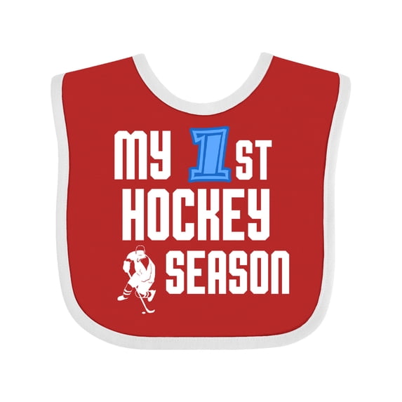 Inktastic My 1st Hockey Season Boys Baby Bib