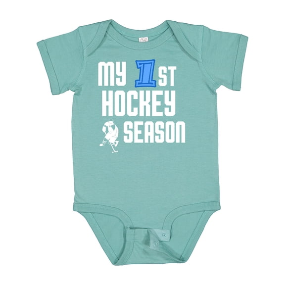 Inktastic My 1st Hockey Season Boys Baby Bodysuit