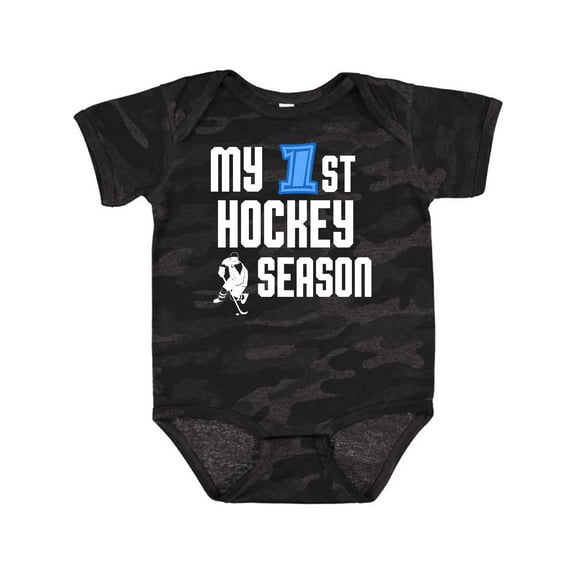Inktastic My 1st Hockey Season Boys Baby Bodysuit