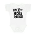 thumbnail image 1 of Inktastic My 1st Hockey Season Boys Baby Bodysuit, 1 of 5