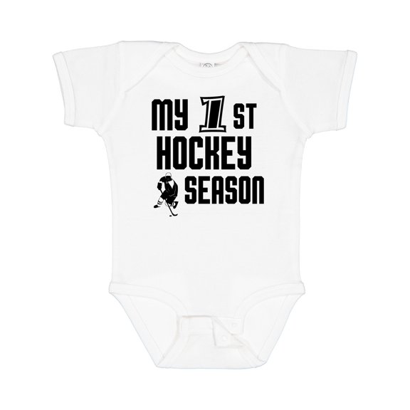 Inktastic My 1st Hockey Season Boys Baby Bodysuit