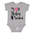 thumbnail image 1 of Inktastic My 1st Hockey Season Girls Baby Bodysuit, 1 of 5