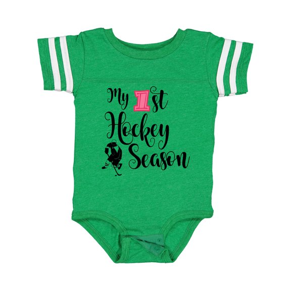 Inktastic My 1st Hockey Season Girls Baby Bodysuit