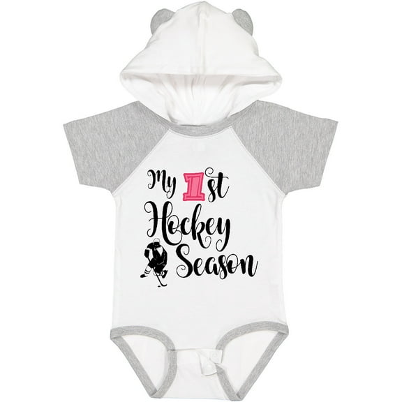Inktastic My 1st Hockey Season Girls Baby Bodysuit