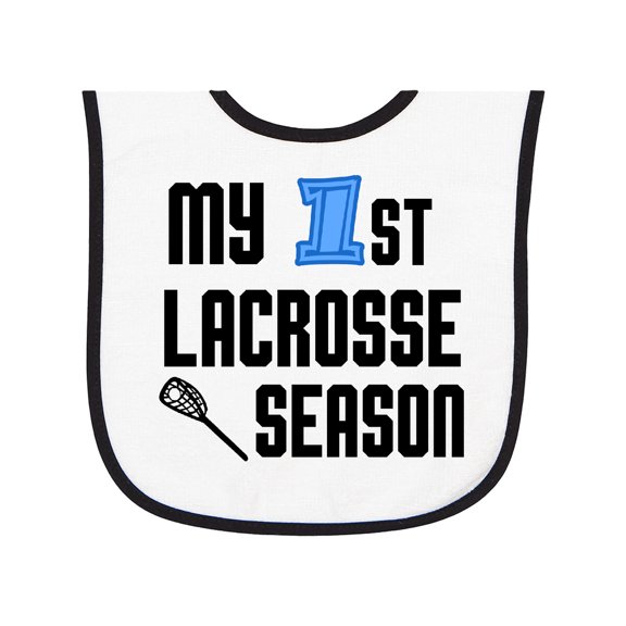 Inktastic My 1st Lacrosse Season Baby Terry Cloth Bib