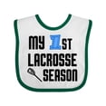 thumbnail image 1 of Inktastic My 1st Lacrosse Season Boys Baby Bib, 1 of 4