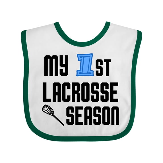 Inktastic My 1st Lacrosse Season Boys Baby Bib