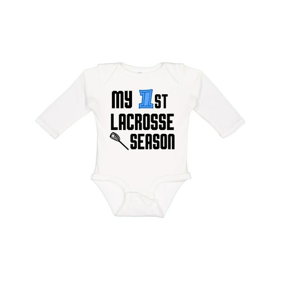 Inktastic My 1st Lacrosse Season Boys Long Sleeve Baby Bodysuit