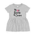 thumbnail image 1 of Inktastic My 1st Lacrosse Season Girls Baby Dress, 1 of 5